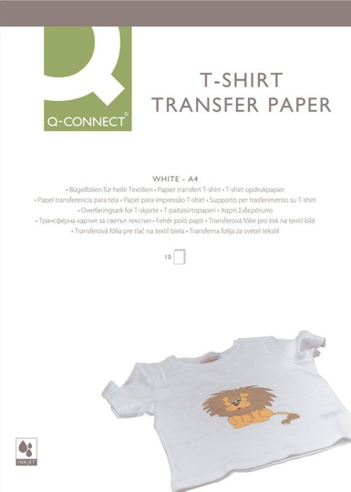 Q CONNECT T SHIRT TRANSFER PAPER PK10