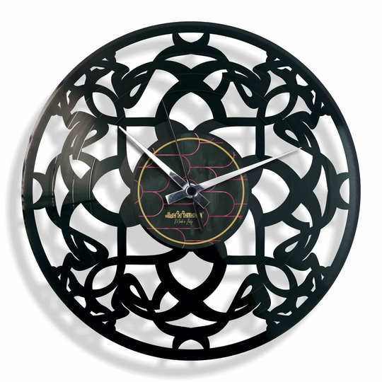 Art Deco Style Vinyl 30cm Silent Wall Clock