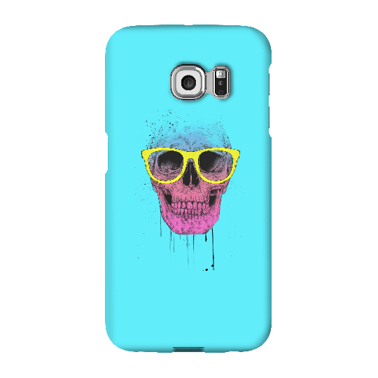 Balazs Solti Skull And Glasses Phone Case for iPhone and Android - Samsung S6 Edge - Snap Case - Matte