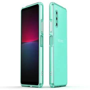 Polar Lights Style Sony Xperia 10 IV Metal Bumper - Green / Silver