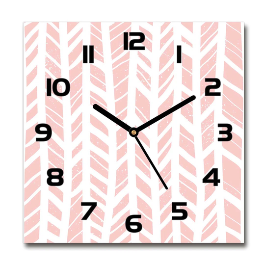 Jernorris Herringbone Pattern Silent Wall Clock