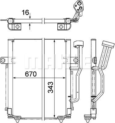 Condenser Air Conditioning 8FC351303-621 by BEHR