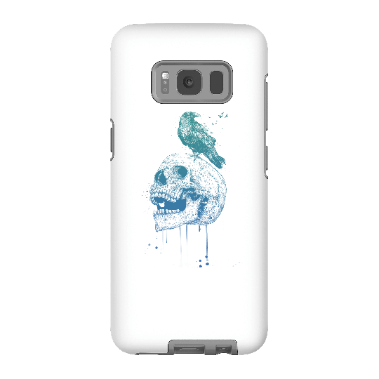 Balazs Solti Skull And Crow Phone Case for iPhone and Android - Samsung S8 - Tough Case - Matte