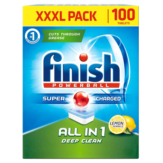 Finish All In One, Lemon, 100 Tablets