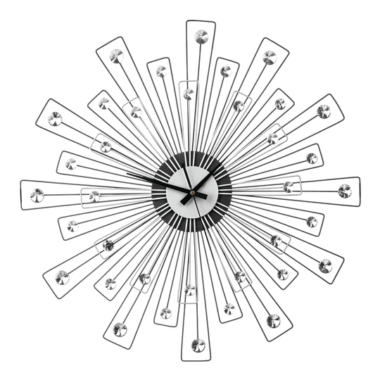 Oversized 59cm Spoke with Crystals Wall Clock