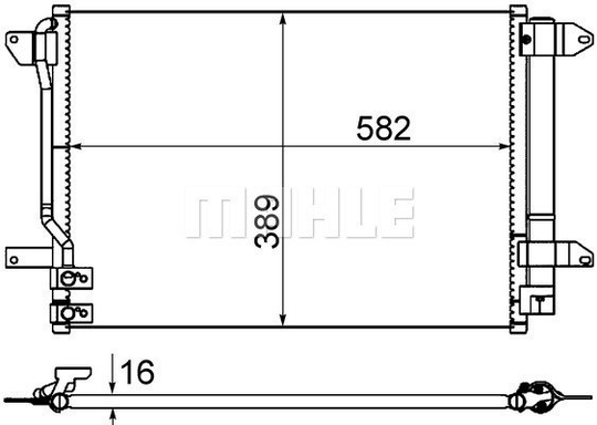 Condenser Air Conditioning 8FC351344-584 by BEHR