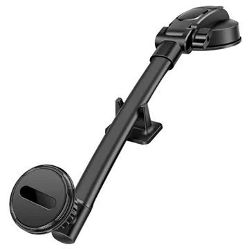 Universal Dashboard Phone Holder with Suction Cup - Black
