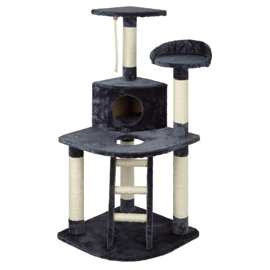 Bunty Cat Tree - Cat Den - Charcoal