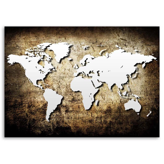 Canvas Print Old World Map Vintage