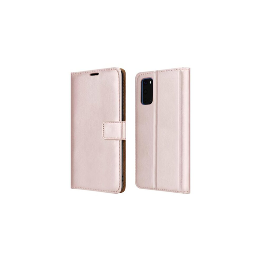 Samsung Galaxy A51 SM-A515F Magnetic Leather Wallet Phone Case Cover (Rose (Gold) Wallet