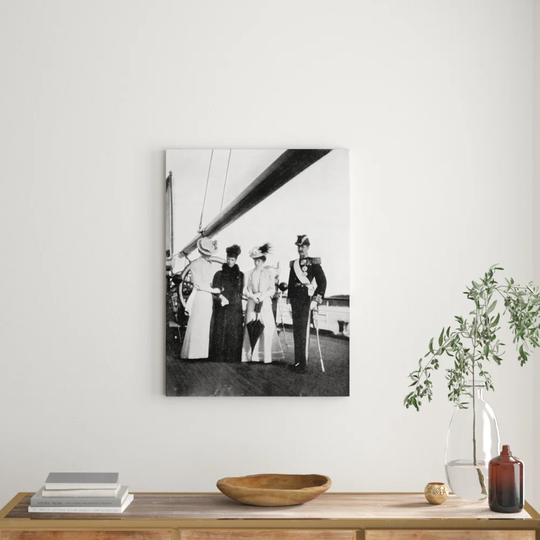 'Empress Maria Feodorovna, Princess Victoria, Queen Maud and King Haakon Vii of Norway' Photograph