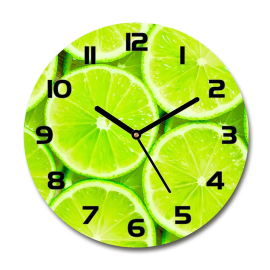 Decoration Picture Art Modern Kitchen Living Room Limes 30cm Silent Wall Clock