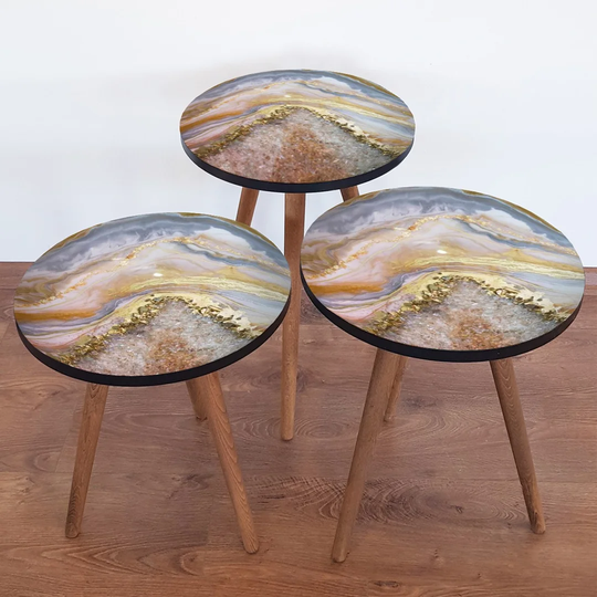Delois 3 Piece Nest of Tables