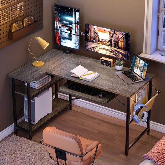 Joslet 90Cm W L-Shape Computer Desk