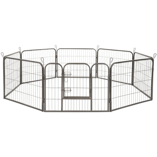 Tectake Puppy Playpen 8 Corners - Dia 154 x H60cm