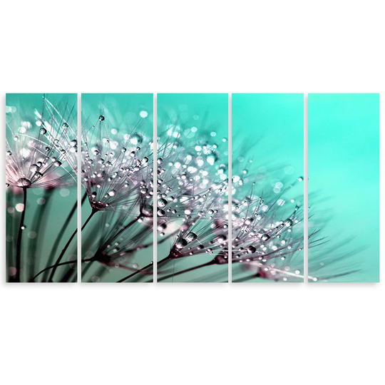 Canvas Print Inflatable Flowersturquoise