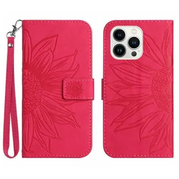 Sunflower Series iPhone 14 Pro Max Wallet Case - Rose