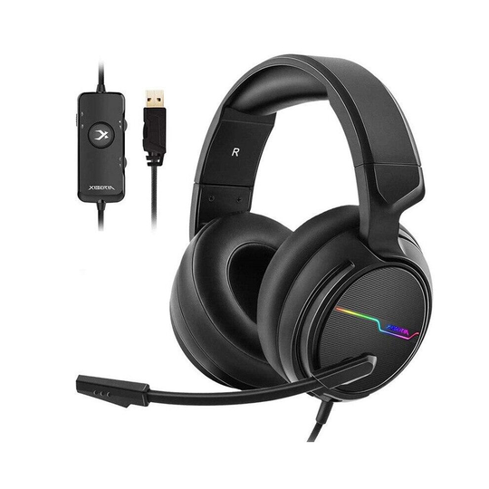 Xiberia V20 Gaming Headphones USB 7.1 Headset Black USB 7.1