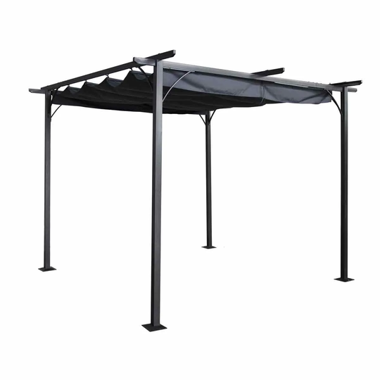 Royalcraft Prague Pergola Gazebo 3.5 x 3.5m - Grey