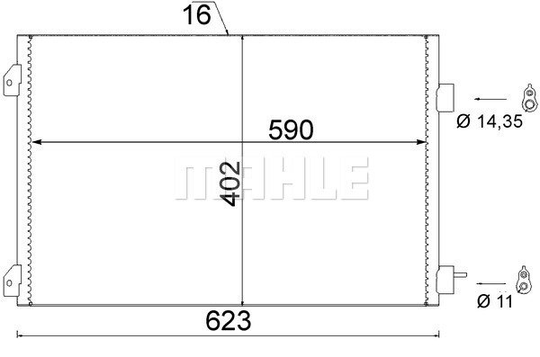 Condenser Air Conditioning 8FC351310-791 by BEHR