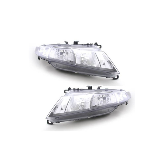 Honda Civic Mk8 3 & 5 Door Hatchback 2006-6/2012 Headlights Lamps Pair O/S & N/S