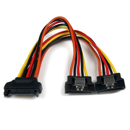 6in Latching Serial Ata Sata - Power Cable Splitter Adapter Uk