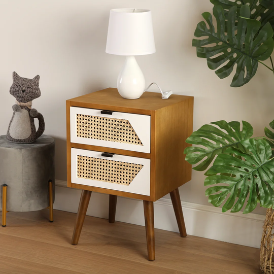 Kuse 2 Drawer Bedside Table