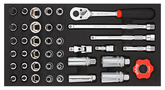 Sonic Socket & Bit socket set 3/8", SFS 1/3 41-piece 204101