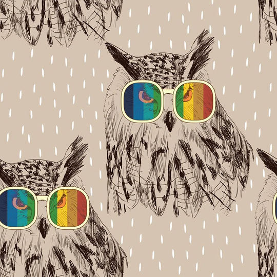 Arlissa Owls Ful Glasses Retro For Animals Wallpaper