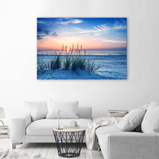 Canvas Print Beach Grass Dunes Sea