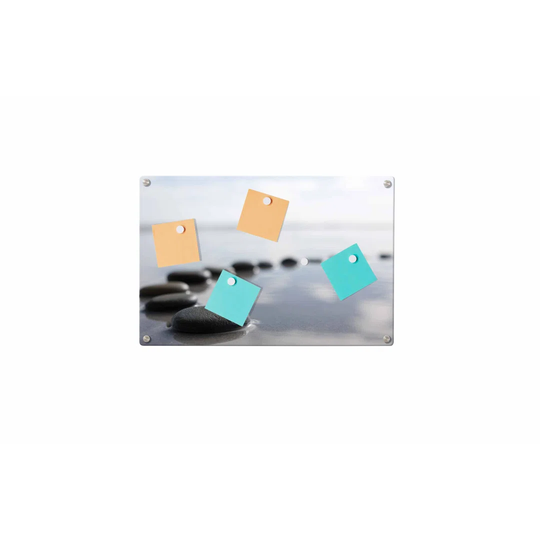 Stones Water Magnetic Wall Mounted Photo Memo Board