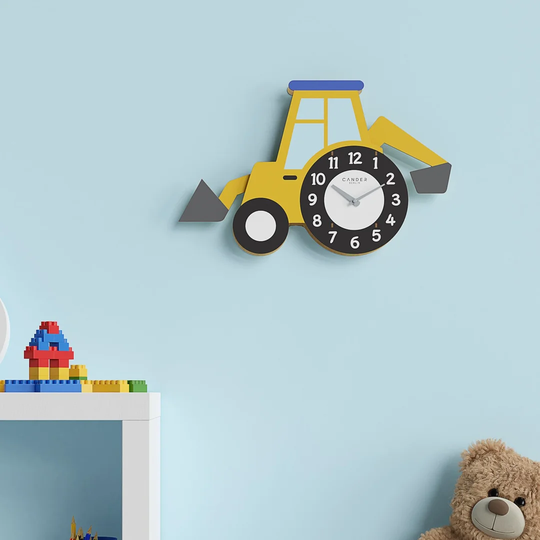 Excavator Silent Wall Clock