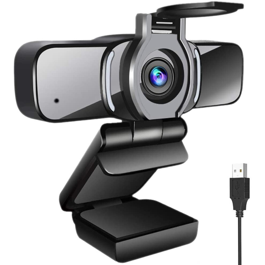 1080P HD USB webcam,PC computer camera with webcam cover,Build-in microphone live streaming games video conferencing