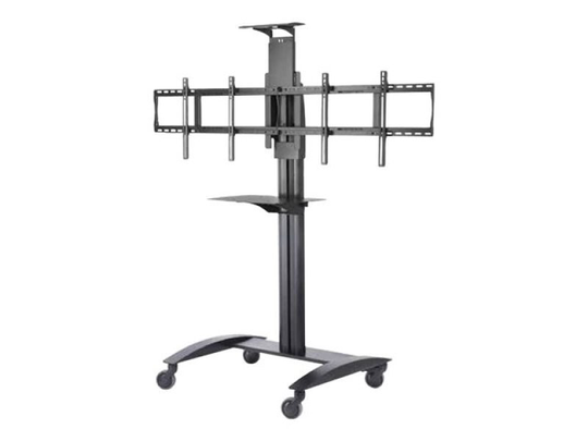 Peerless Smartmount Flat Panel Video Conferencing Tv Cart For 2 X 40 Inch- 55 Inch Tv's