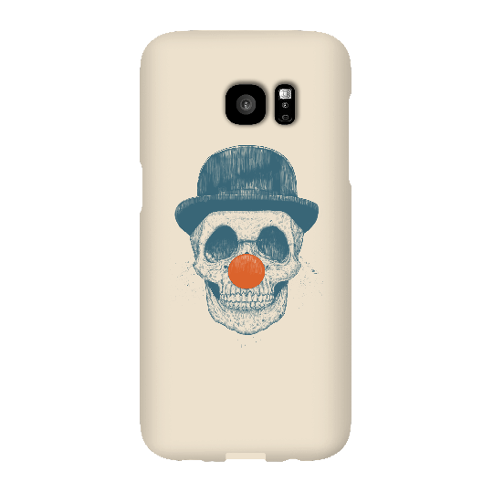 Balazs Solti Red Nosed Skull Phone Case for iPhone and Android - Samsung S7 Edge - Snap Case - Gloss