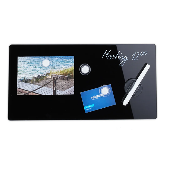Black Glass Magnet Board