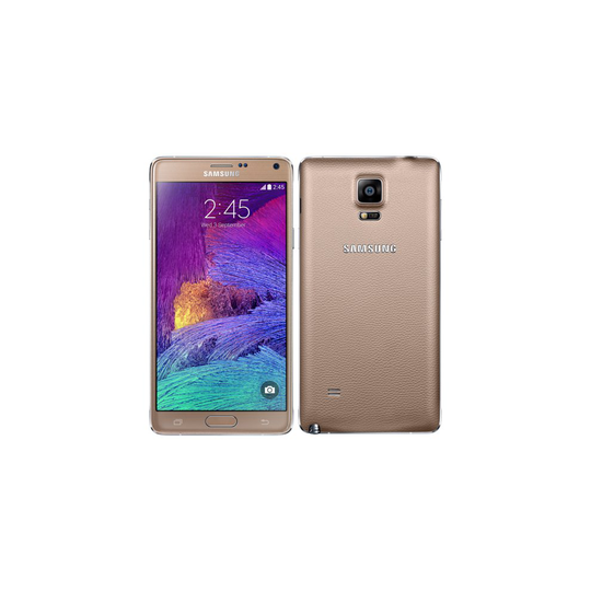 (Unlocked, Bronze Gold) Samsung Galaxy Note 4 Single Sim | 32GB | 3GB RAM