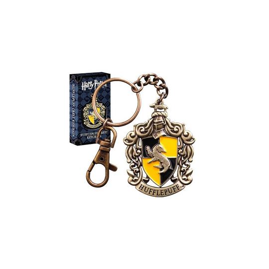 Harry Potter Hogwarts Hufflepuff Crest Keychain