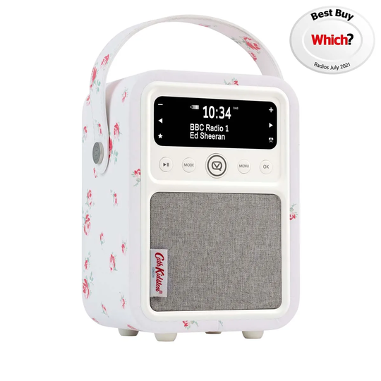 VQ Monty DAB/DAB+ Digital Radio & Bluetooth Speaker - Cath Kidston Scattered Rose