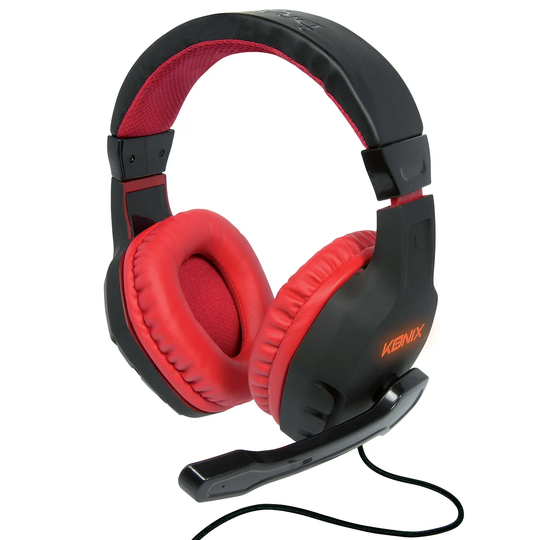 Konix Drakkar Skald Gaming Headset - Black/Red