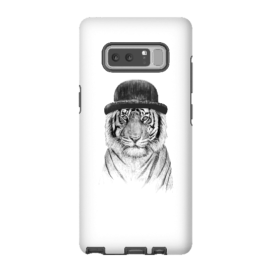 Balazs Solti Tiger In A Hat Phone Case for iPhone and Android - Samsung Note 8 - Tough Case - Matte