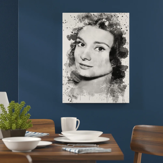 'Audrey Hepburn' Graphic Art Print Poster