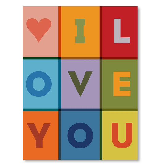 I Love You Paper Print