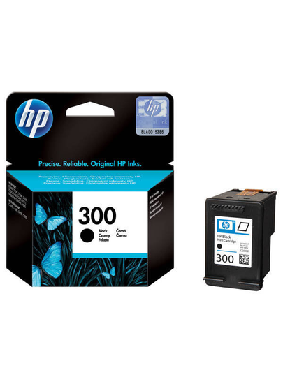 HP 300 Black Original Ink Cartridge - Standard Yield 200 Pages - CC640EE