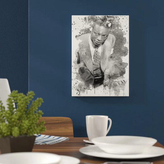 'Nat King Cole' Graphic Art Print Poster