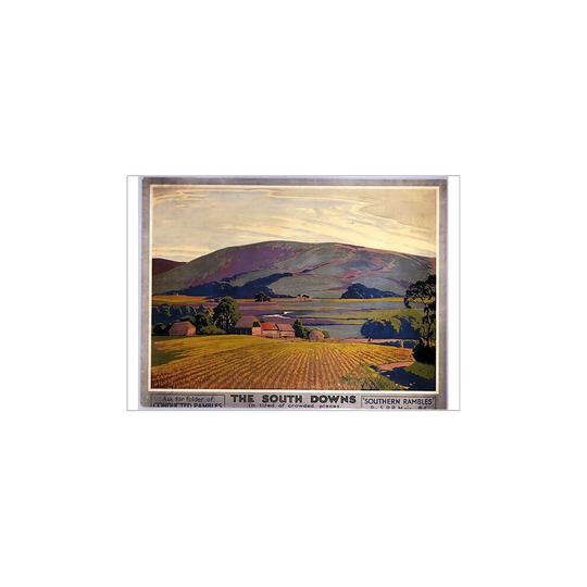 (A1 (84x59cm) Poster) The South Downs, SR poster, c 1930s (Poster Print)