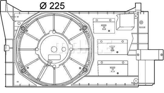 Air Conditioning fan 8EW351039-631 by BEHR