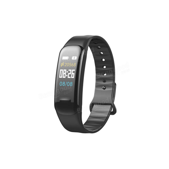 Blood Pressure Oxygen Heart Rate Monitor Fitness Tracker bluetooth Smart Wristband BLACK COLOR
