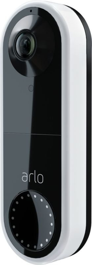 Arlo Wired Smart Video Doorbell White - Works with Alexa and Google Assistant