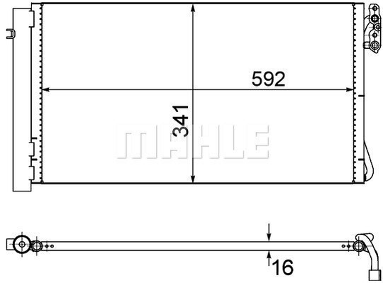 Condenser Air Conditioning 8FC351302-624 by BEHR